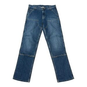 Carhartt BD3329-M Relaxed Fit Denim Double Knee Carpenter Jeans Men’s Sz 32